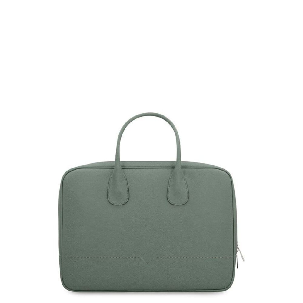 VALEXTRA Leather Briefcase Men GREEN Briefcases